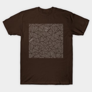 Abstract Linear Grey T-Shirt